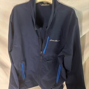 Eddie Bauer Blue Windbreaker with Sporty Design‎